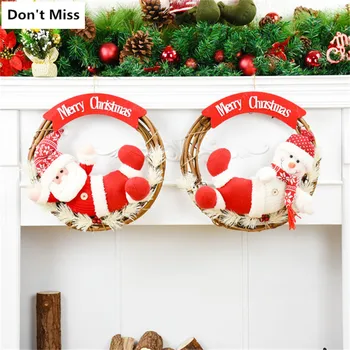 Window Door Tree Decor 35cm Christmas Wreath Xmas Hanging Ornaments Garlands New Year Gift Festival Decoration Christmas Garland
Window Door Tree Decor 35cm Christmas Wreath Xmas Hanging Ornaments Garlands New Year Gift Festival Decoration Christmas Garland