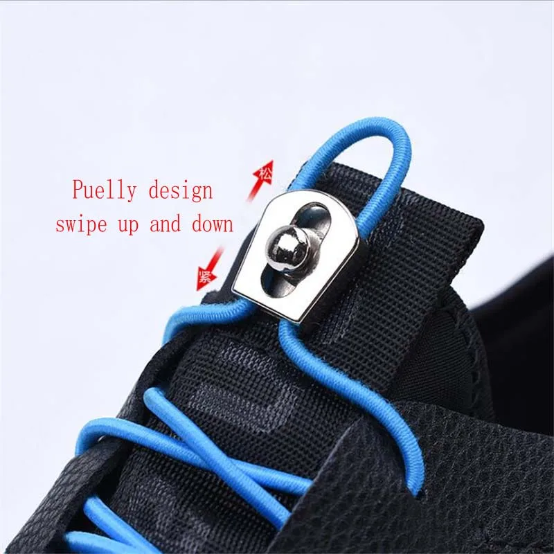 1 Pair Elastic Shoelaces Metal Buckle Round Shoelace Convenient Locking Shoe laces No Tie Kids Adult Sneakers Lazy Shoe lace 
1 Pair Elastic Shoelaces Metal Buckle Round Shoelace Convenient Locking Shoe laces No Tie Kids Adult Sneakers Lazy Shoe lace