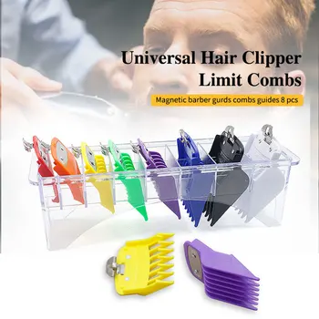 High Quality 8 Color Universal Hair Limit Comb Guide Attachment Size Barber Replacement for Wahl Colorful Metal Guide Comb
High Quality 8 Color Universal Hair Limit Comb Guide Attachment Size Barber Replacement for Wahl Colorful Metal Guide Comb