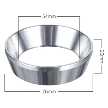 54mm Espresso Dosing Funnel Stainless Steel Coffee Dosing Ring For Express Pro Touch Infuser stainless steel Coffee Dosing Ring
54mm Espresso Dosing Funnel Stainless Steel Coffee Dosing Ring For Express Pro Touch Infuser stainless steel Coffee Dosing Ring