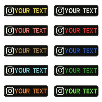 instagram Logo Embroidery Custom Name Text Patch Stripes badge Iron On Or Velcro Backing Patches For Clothes Backpack Hat
instagram Logo Embroidery Custom Name Text Patch Stripes badge Iron On Or Velcro Backing Patches For Clothes Backpack Hat