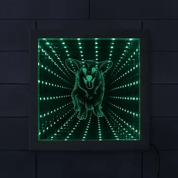 Welsh Corgi Dog Breed Infinity Mirror Frame Puppy LED Vortex Tunnel Interstellar Mirror Doggie Mesmerizing Illusion Home Decor
Welsh Corgi Dog Breed Infinity Mirror Frame Puppy LED Vortex Tunnel Interstellar Mirror Doggie Mesmerizing Illusion Home Decor