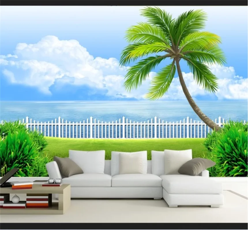 Xuesu Hd landscape coconut tree sea wallpaper professional custom mural 8D waterproof wall cloth
Xuesu Hd landscape coconut tree sea wallpaper professional custom mural 8D waterproof wall cloth