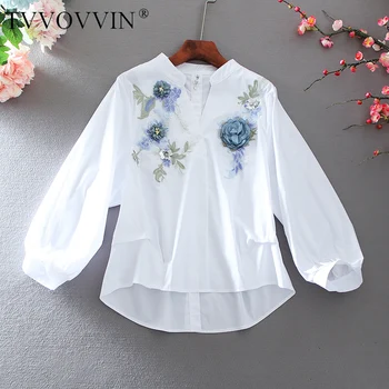 Korea 2020 Spring and Autumn Women Shirts New Korean-style Embroidered Fashion Ladies Blouses and Tops V-neck Women Clothing
Korea 2020 Spring and Autumn Women Shirts New Korean-style Embroidered Fashion Ladies Blouses and Tops V-neck Women Clothing