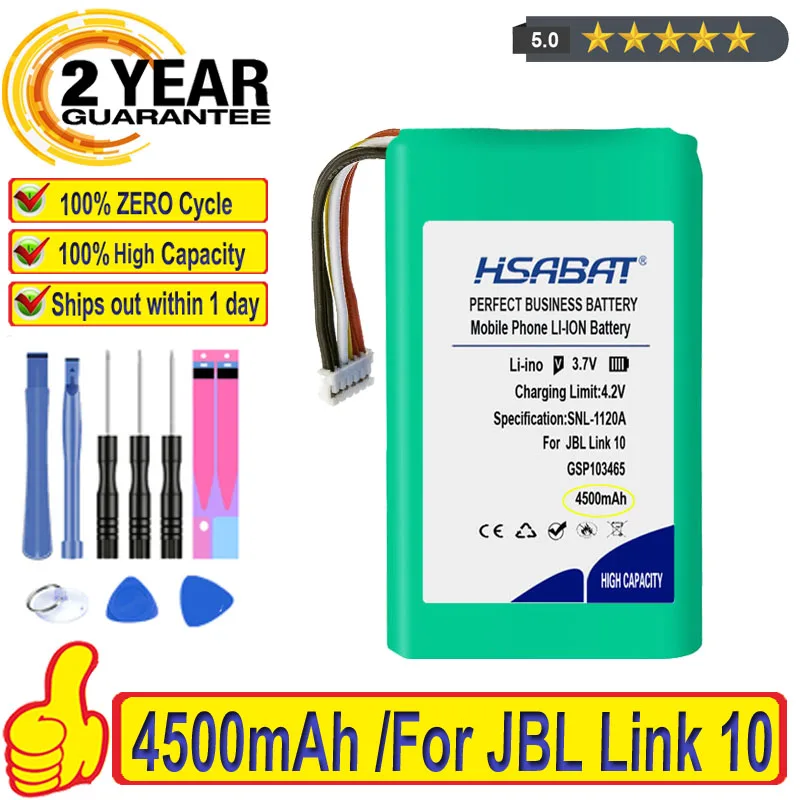 Топ-бренд 100% новый 4500mAh GSP103465 Аккумулятор для JBL Link 10 Link10 динамик батареи |