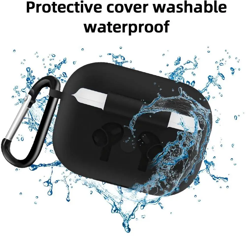Silicone Case Protective Cover for Apple Airpods pro TWS Bluetooth Earphone soft Silicone Cover For Airpods Protective Cases
Silicone Case Protective Cover for Apple Airpods pro TWS Bluetooth Earphone soft Silicone Cover For Airpods Protective Cases