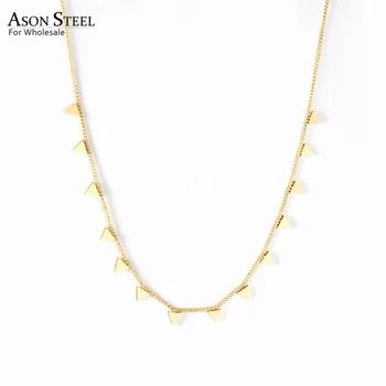 ASONSTEEL Trendy 316L Stainless Steel Chain Necklace with Square Triangle Star Heart Pendant and 5cm Extender for Women Jewelry
ASONSTEEL Trendy 316L Stainless Steel Chain Necklace with Square Triangle Star Heart Pendant and 5cm Extender for Women Jewelry