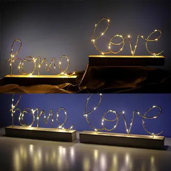 Wooden LED Light Ornaments Creative Letters Figurines Gift for Valentine's Day Indoor Bedside Decorative Accessories
Wooden LED Light Ornaments Creative Letters Figurines Gift for Valentine's Day Indoor Bedside Decorative Accessories