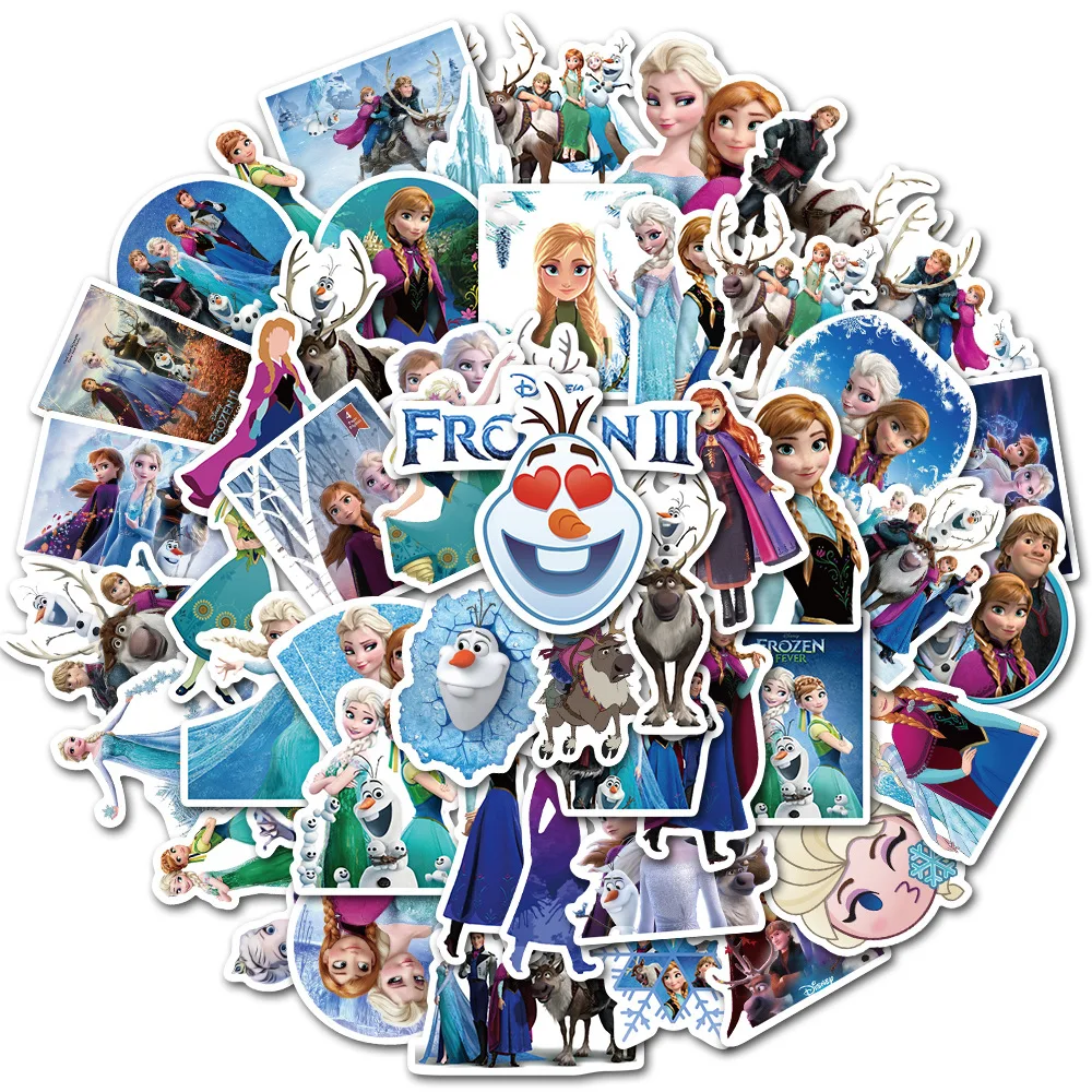 50 Pcs Frozen 2 Stickers Elsa Anna Princess Olaf Graffiti Sticker for Kids on Laptop Skateboard Suitcase Bike
50 Pcs Frozen 2 Stickers Elsa Anna Princess Olaf Graffiti Sticker for Kids on Laptop Skateboard Suitcase Bike