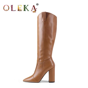 OLEKA Knee-high Winter Boots Women Square Heel Rome Pointed Toe Sexy Boots Fashion Style Western Warm Short Plush New AS560
OLEKA Knee-high Winter Boots Women Square Heel Rome Pointed Toe Sexy Boots Fashion Style Western Warm Short Plush New AS560