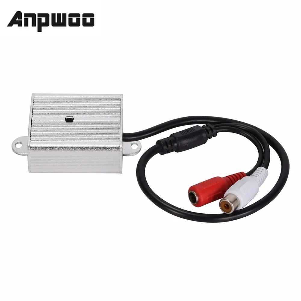Adjustable Mini Microphone Pickup Sound Monitor Audio Monitoring Pick Up Device Metal For Security DVR CCTV Accessories | Безопасность и