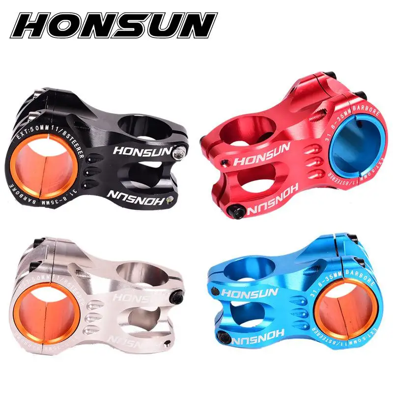 Kuulee HONSUN Bicycle Stem Handlebar 31.8mm*50mm Cross-country XC AM Aluminum Alloy CNC Bike Accessories
Kuulee HONSUN Bicycle Stem Handlebar 31.8mm*50mm Cross-country XC AM Aluminum Alloy CNC Bike Accessories