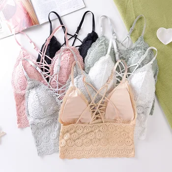 Women Push Up Bra Sexy Lingerie Lace Bralette Solid Wireless Padded Bra Underwear Bras for Women pink White Black Color
Women Push Up Bra Sexy Lingerie Lace Bralette Solid Wireless Padded Bra Underwear Bras for Women pink White Black Color