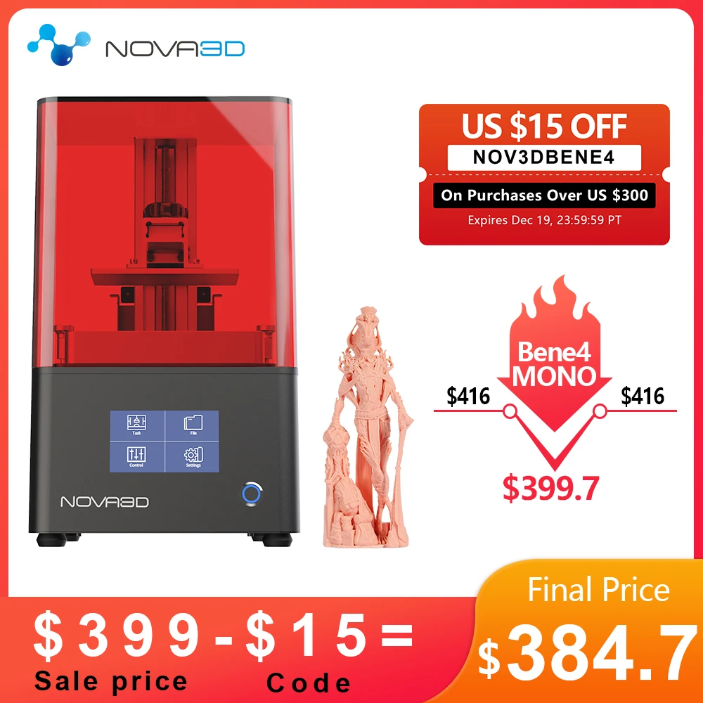3d NOVA3D 3d Printer Bene4 mono Super Quality Fast Printing UV Curing LCD 3D Printer Kits Model DIY impresora 3d
3d NOVA3D 3d Printer Bene4 mono Super Quality Fast Printing UV Curing LCD 3D Printer Kits Model DIY impresora 3d