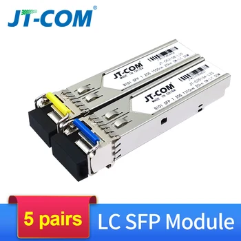 5 pair 20KM Gigabit SM BIDI SFP Module LC Connector Optical Transceiver Single Mode Compatible with Cisco Fibra Ethernet Switch
5 pair 20KM Gigabit SM BIDI SFP Module LC Connector Optical Transceiver Single Mode Compatible with Cisco Fibra Ethernet Switch