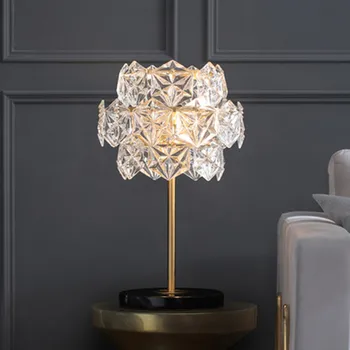 Post-modern Luxury LED Table Lights American Crystal Copper Bedside Bedroom Desk Lighting Designer Reading Learning Table Lamps
Post-modern Luxury LED Table Lights American Crystal Copper Bedside Bedroom Desk Lighting Designer Reading Learning Table Lamps