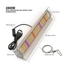 X CN DE 280W 560LED Full Spectrum Lamp Tube Led Grow Light for Greenhouse Hydroponic Growing Tent Garden Home Seedling Plants 
X CN DE 280W 560LED Full Spectrum Lamp Tube Led Grow Light for Greenhouse Hydroponic Growing Tent Garden Home Seedling Plants