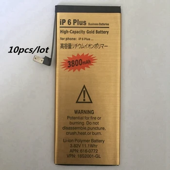 10pcs/lot for iphone 6 plus Replacement Rechargeable Phone Battery 3800mAh for Apple iphone 6plus accumulator li ion batteries
10pcs/lot for iphone 6 plus Replacement Rechargeable Phone Battery 3800mAh for Apple iphone 6plus accumulator li ion batteries