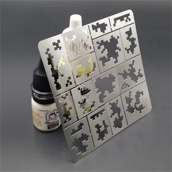 FOR 1/35 Military Model AFV Digital Camo Stenciling Templates Medium Pattern AJ0014
FOR 1/35 Military Model AFV Digital Camo Stenciling Templates Medium Pattern AJ0014