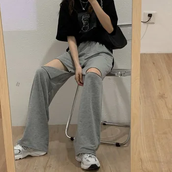 GOOHOJIO 2020 New Grey Sweatpants Women Pant Hole High Waist Track Pants for Women Joggers Plus Size Oversized Pants Womens
GOOHOJIO 2020 New Grey Sweatpants Women Pant Hole High Waist Track Pants for Women Joggers Plus Size Oversized Pants Womens
