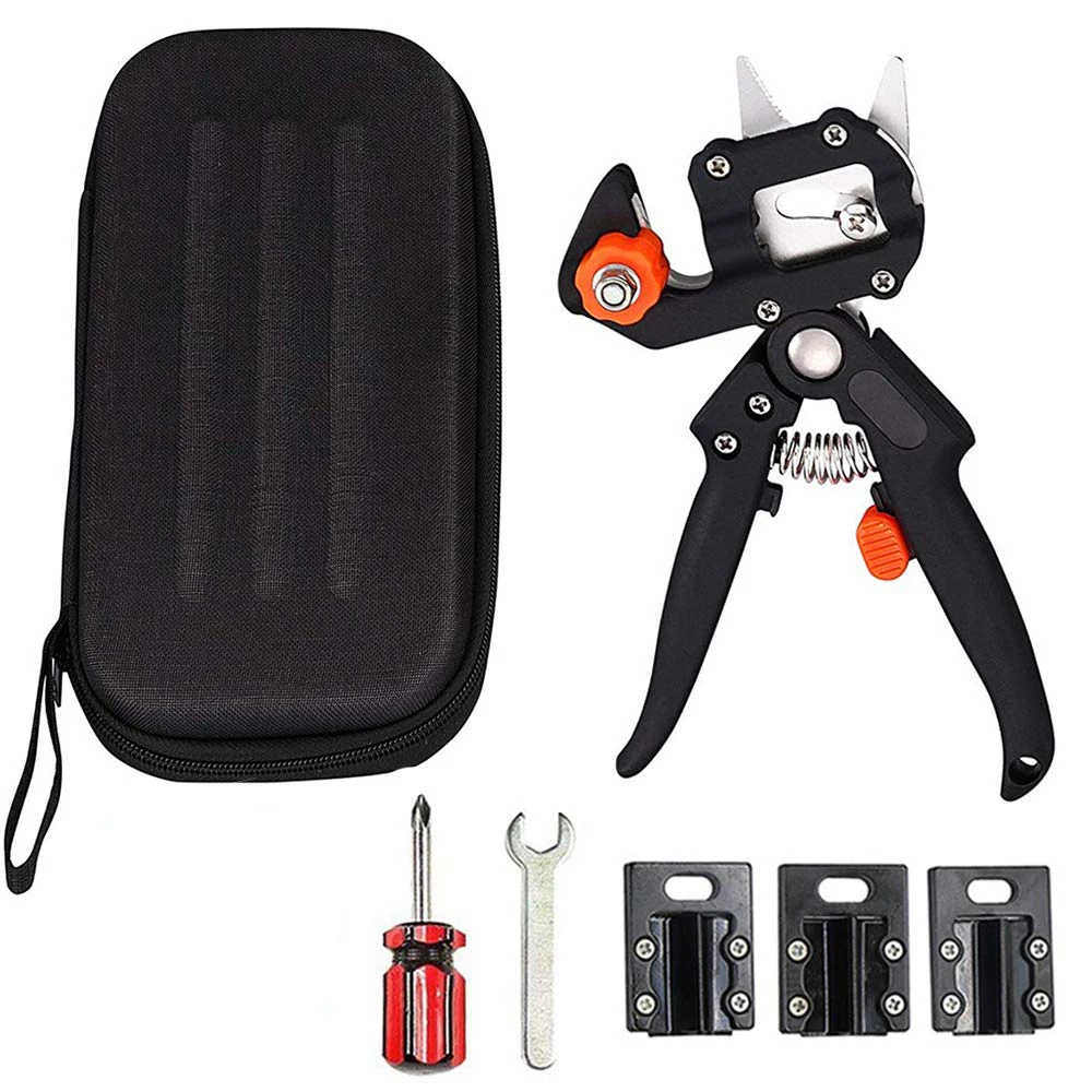 1 pcs Portable garden tools Pruning and grafting function combo set Three replaceable cutting blades black
1 pcs Portable garden tools Pruning and grafting function combo set Three replaceable cutting blades black
