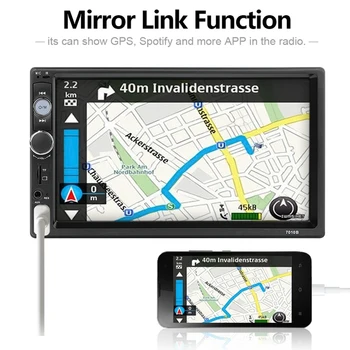 7010B 2 Din Car Radio 7Inch Player Mp5 Contact Screen Bluetooth Multimedia Mirror Android Car Backup Camera Monitor(4Led)
7010B 2 Din Car Radio 7Inch Player Mp5 Contact Screen Bluetooth Multimedia Mirror Android Car Backup Camera Monitor(4Led)