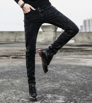 Jeans men's 2019 winter new stretch slim jeans maa1 casual straight feet plus velvet 8A28-2-12 
Jeans men's 2019 winter new stretch slim jeans maa1 casual straight feet plus velvet 8A28-2-12
