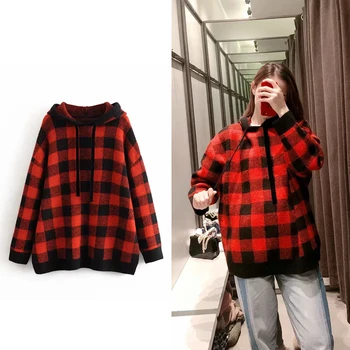 2019The new women's Hooded sweatshirt Solid streetwear Spring Autumn Loose check sweatshirt Basic section Hooded pullover
2019The new women's Hooded sweatshirt Solid streetwear Spring Autumn Loose check sweatshirt Basic section Hooded pullover