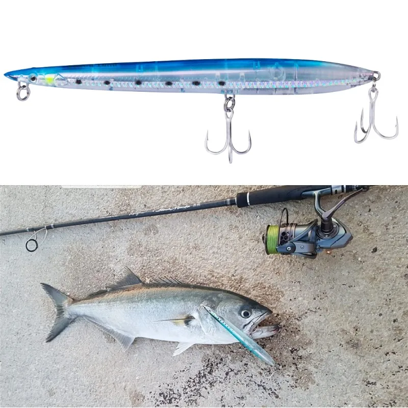 Hunthouse Pencil Fishing Lures Sandeel Surf Walker Lure Floating Sinking 180mm Long Casting Hard Bait Sea Fishing Stick Baits
Hunthouse Pencil Fishing Lures Sandeel Surf Walker Lure Floating Sinking 180mm Long Casting Hard Bait Sea Fishing Stick Baits