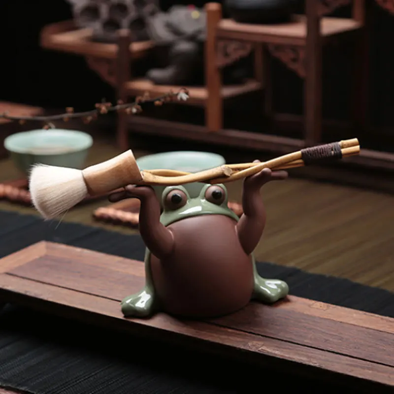 Изысканный Китайский Исин фиолетовый песок ручной работы чай домашнее животное