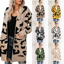 2021 Autumn Winter Thick Sweater Midlength Double Pocket Leopard Print Cardigan Loose Fashion Large Size Cardigan Ladies Sweater
2021 Autumn Winter Thick Sweater Midlength Double Pocket Leopard Print Cardigan Loose Fashion Large Size Cardigan Ladies Sweater