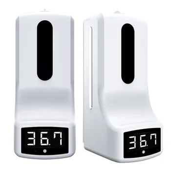 New 2 in 1 Non-Contact Infrared Body Thermometer with 1000ml Automatic Induction Liquid Soap Dispenser Sanitizer Machine Tools
New 2 in 1 Non-Contact Infrared Body Thermometer with 1000ml Automatic Induction Liquid Soap Dispenser Sanitizer Machine Tools