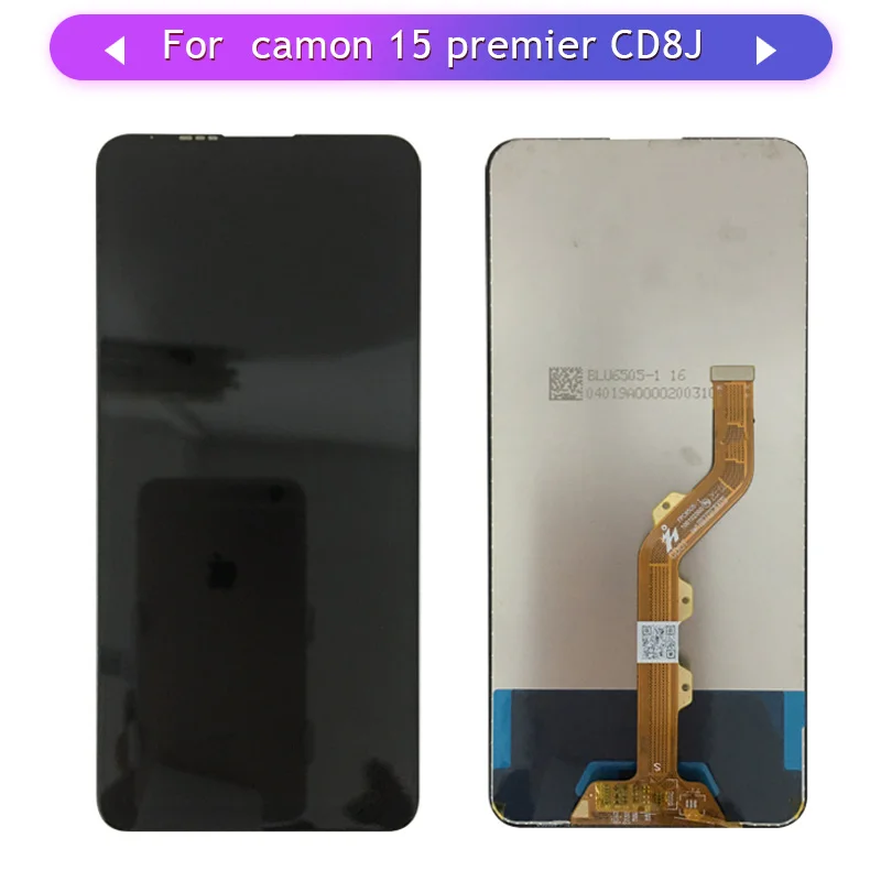 ЖК-дисплей с сенсорным экраном в сборе для Tecno Camon 15 Camon15 Premier CD8J CD8 стеклянная