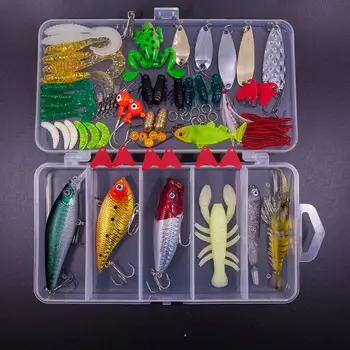 Hot-77Pcs Fishing Lures Kit Set For Bass,Trout,Salmon,Including Spoon Lures,Soft Plastic worms,CrankBait,Jigs,Top water Lures 
Hot-77Pcs Fishing Lures Kit Set For Bass,Trout,Salmon,Including Spoon Lures,Soft Plastic worms,CrankBait,Jigs,Top water Lures