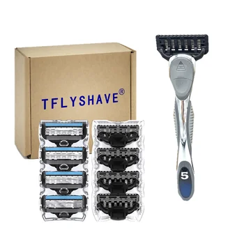 TFLYSHAVE Men Shaver Razor Sharp Shaving Razor Blade for Man 5 Layer Blade Replaceable Blade (1 Handle, 8pc X5 Blade)
TFLYSHAVE Men Shaver Razor Sharp Shaving Razor Blade for Man 5 Layer Blade Replaceable Blade (1 Handle, 8pc X5 Blade)