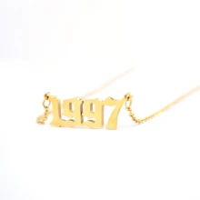 Personalisierte Jahr Anzahl Halsketten für Frauen Nach Jahr 1994 1995 1996 1997 1998 1999 2000 2019 Geburtstag Geschenk von 1980 zu 2019(China)