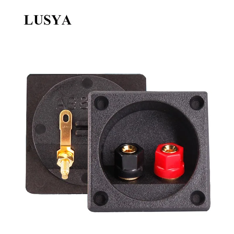 Lusya Pure copper plated speaker junction box Banana socket Terminals Square junction box G11-009
Lusya Pure copper plated speaker junction box Banana socket Terminals Square junction box G11-009