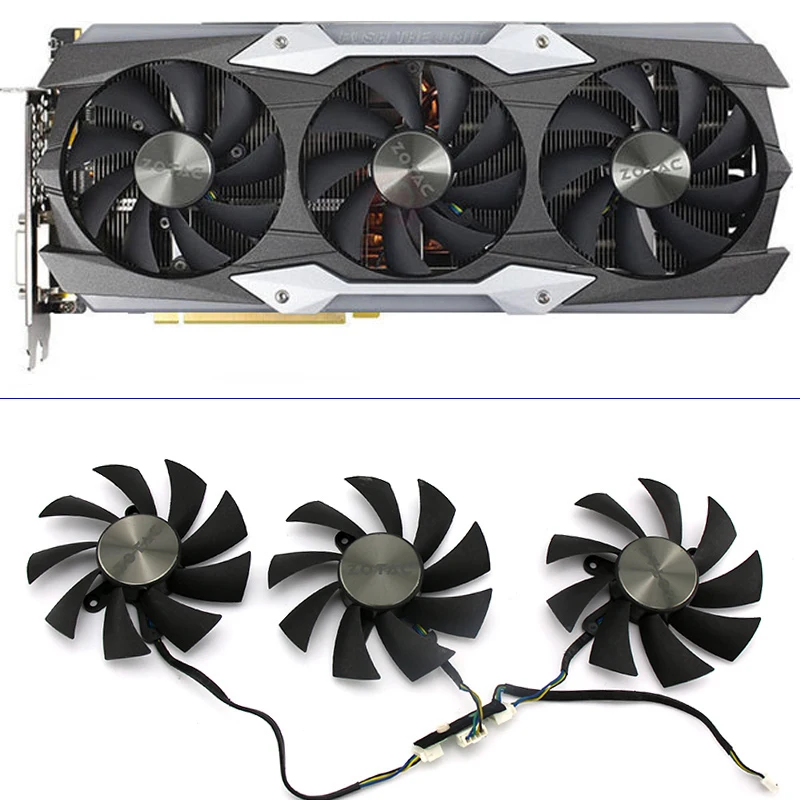 85 мм Оригинальный графический вентилятор замена для ZOTAC GTX1080Ti AMP! Вентилятор Охлаждения видеокарты EXTREME 11G