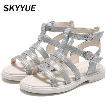 Summer Kids Gladiator Sandals Baby Girls Rhinestone Beach Sandals Children Soft Brand Shoes Fashion Black Sandals Summer 2020
Summer Kids Gladiator Sandals Baby Girls Rhinestone Beach Sandals Children Soft Brand Shoes Fashion Black Sandals Summer 2020