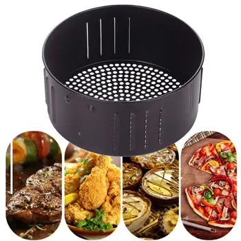 

Non-stick Air Fryer Basket 2.6L/3.5L Baking Drain Oil Pan Frying French Fries Accessories Kitchenware Dishwasher Safe