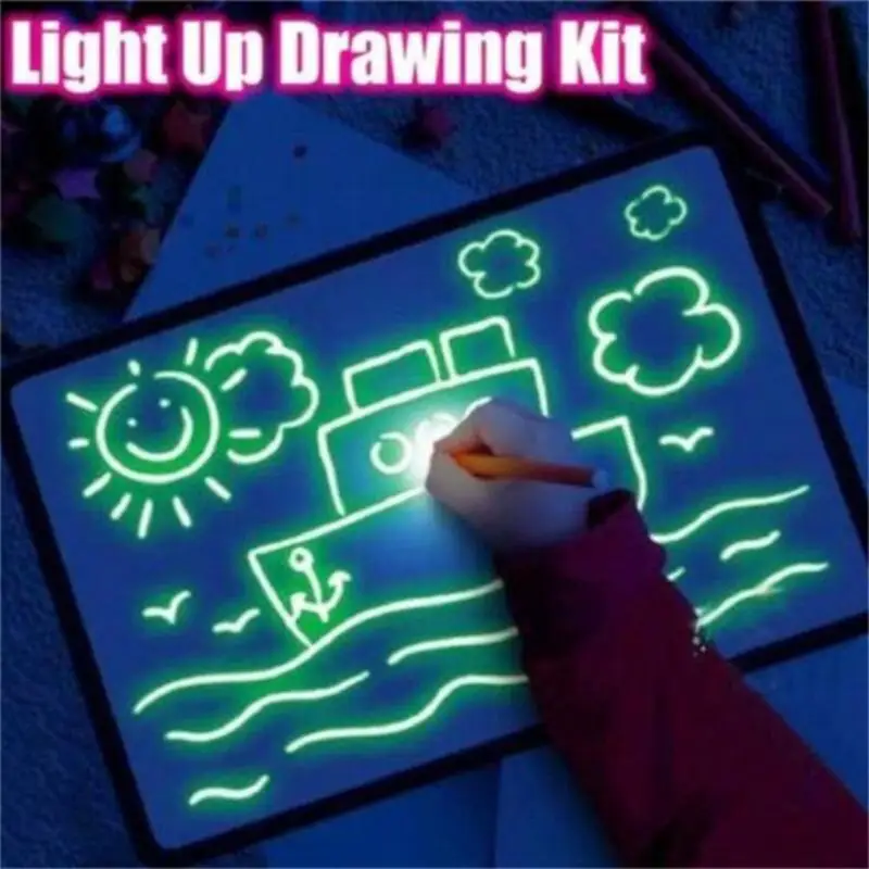 1Pcs A3-A5 LED Luminous Drawing Board Graffiti Doodle Drawing Tablet Magic Draw With Light School Home Teaching Tool for Kids
1Pcs A3-A5 LED Luminous Drawing Board Graffiti Doodle Drawing Tablet Magic Draw With Light School Home Teaching Tool for Kids