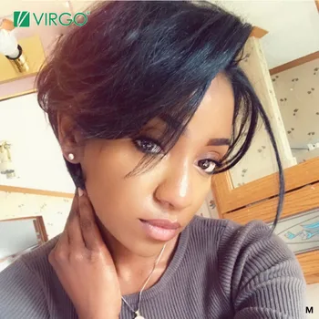 Virgo Short Straight Bob 13x4 Pixie Cut Wig Remy Brazilian Lace Front Human Hair Wigs For Black Women Natural Black 150% Density
Virgo Short Straight Bob 13x4 Pixie Cut Wig Remy Brazilian Lace Front Human Hair Wigs For Black Women Natural Black 150% Density