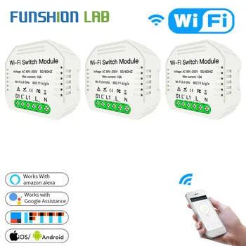 MiNi Wifi Smart Light Switch Diy Breaker Module Smart Life Tuya APP Remote Control,Works with Alexa Echo Google Home 1 2 Way
MiNi Wifi Smart Light Switch Diy Breaker Module Smart Life Tuya APP Remote Control,Works with Alexa Echo Google Home 1 2 Way