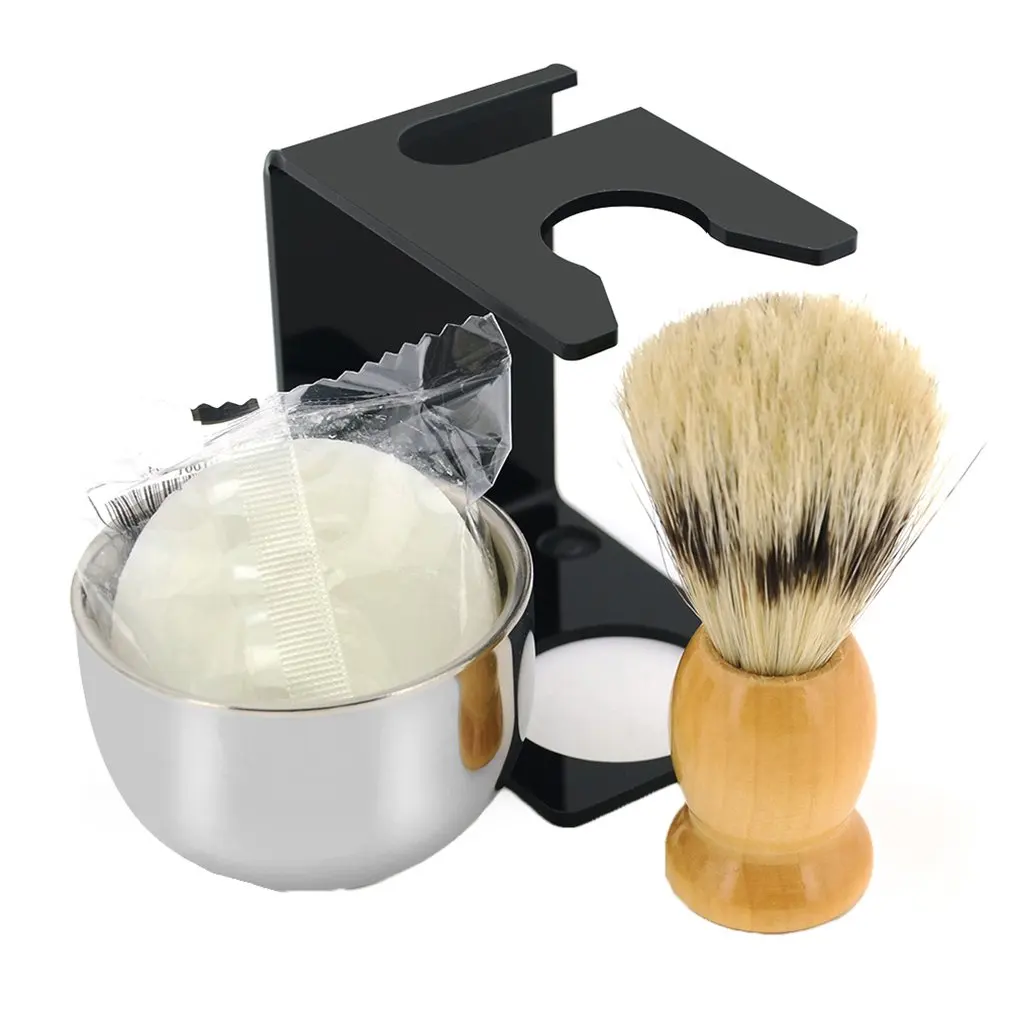 33110 Men's Plastic Soap Bowl + Shaving Soap Shaving Brush Base Multi-function Brush Four Sets Portable Black Color
33110 Men's Plastic Soap Bowl + Shaving Soap Shaving Brush Base Multi-function Brush Four Sets Portable Black Color