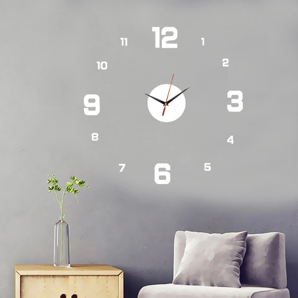 Generic (Gold 5) Modern Design Large Wall Clock 3D DIY Quartz Clocks