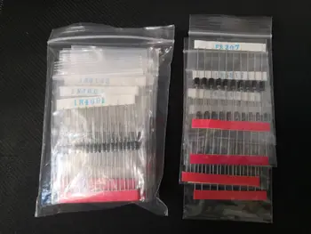 200pcs(14values) diode kit 1N4148 1N4001 1N4004 1N4007 1N5817 1N5819 RL207 FR207 FR107 UF4007 1N5404 1N5406 1N5408 1N5822 Assort 
200pcs(14values) diode kit 1N4148 1N4001 1N4004 1N4007 1N5817 1N5819 RL207 FR207 FR107 UF4007 1N5404 1N5406 1N5408 1N5822 Assort