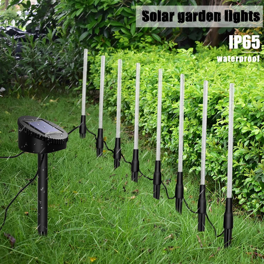 Solar Power Tube Lights Lamps Acrylic Bubble Pathway Lawn Landscape Decoration Garden Stick Stake Light Lamp Set Solar Power Tube Lights Lamps Acrylic Bubble Pathway Lawn Landscape Decoration Garden Stick Stake Light Lamp Set