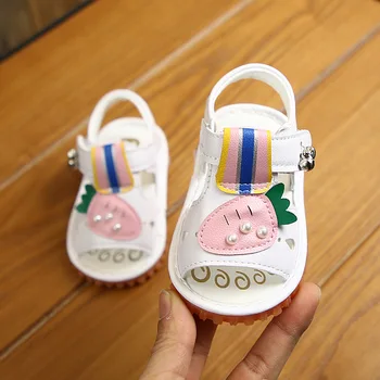 Cute Carrot Baby Girls Summer Sandals Soft Sole Infant Toddler First Walkers Baby Shoes 
Cute Carrot Baby Girls Summer Sandals Soft Sole Infant Toddler First Walkers Baby Shoes