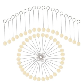 100 Pieces Wool Daubers, Practical Ball Brush Set, Leather Dye Tool with Metal Handle for Leather Making
100 Pieces Wool Daubers, Practical Ball Brush Set, Leather Dye Tool with Metal Handle for Leather Making