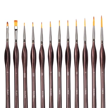 12Pcs Professional Line Drawing Pen Hand Detail Paint Brushes Wolf Hair Tip Fine Detail Oil Painting Art Brushes Art Supplies
12Pcs Professional Line Drawing Pen Hand Detail Paint Brushes Wolf Hair Tip Fine Detail Oil Painting Art Brushes Art Supplies